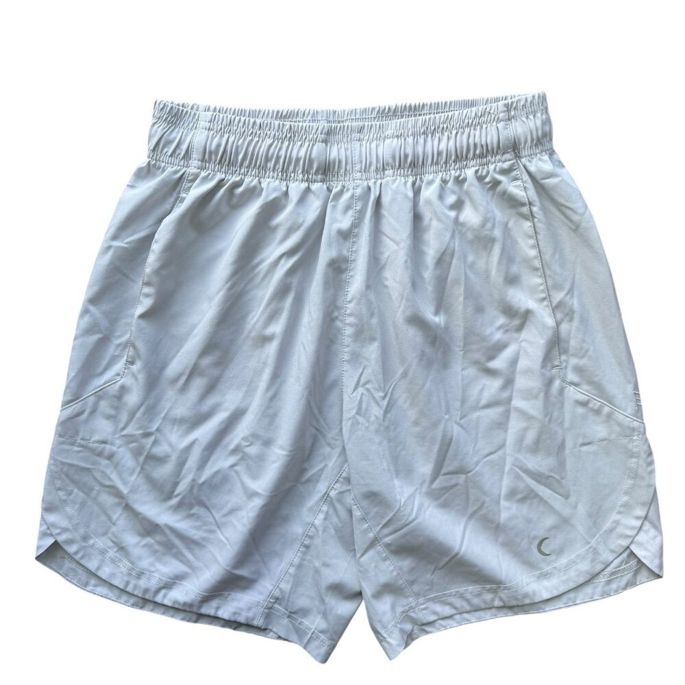 Zyia Athletic Shorts Mens Small Active Gym Training Stretch White